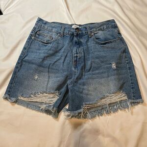 Forever 21 Size 31 high waisted distressed shorts